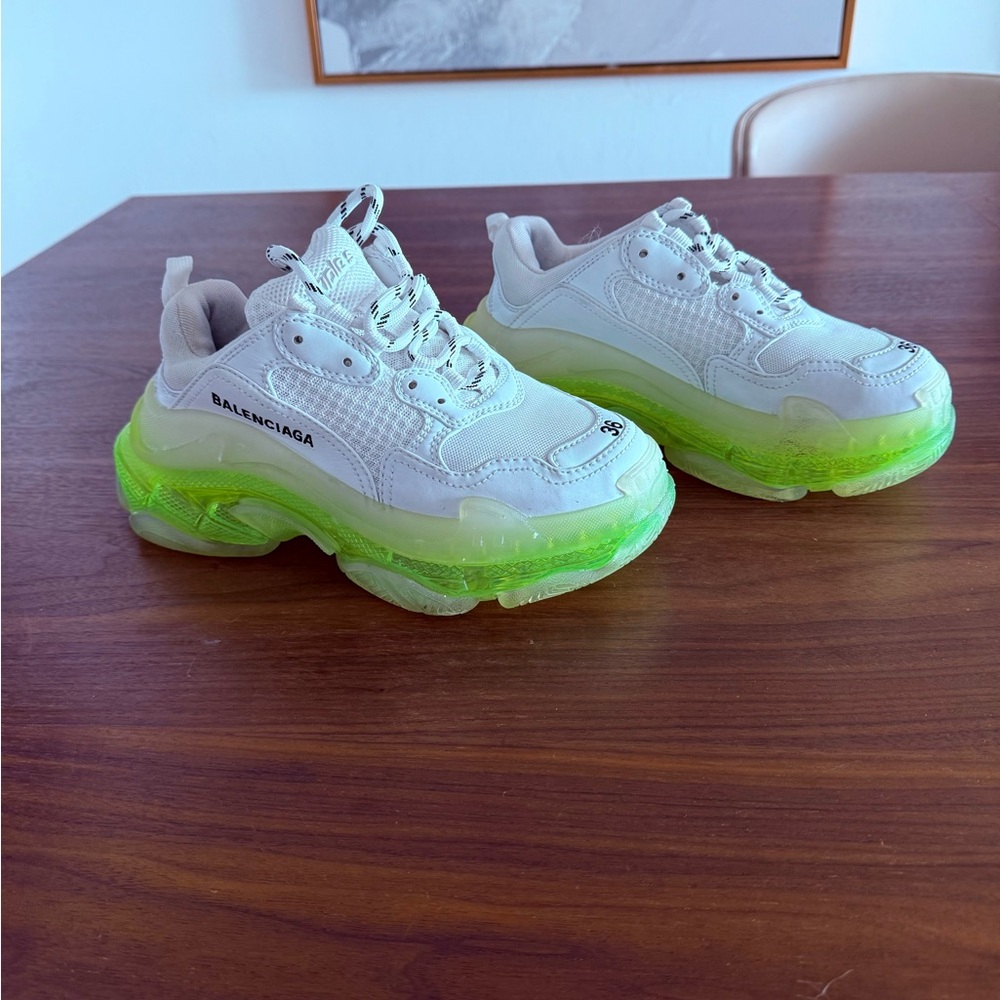 Sneakers Valenciaga white and green